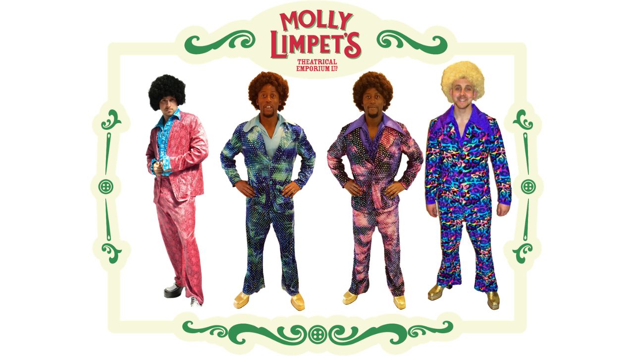 men's deluxe 70s fancy dress costumes