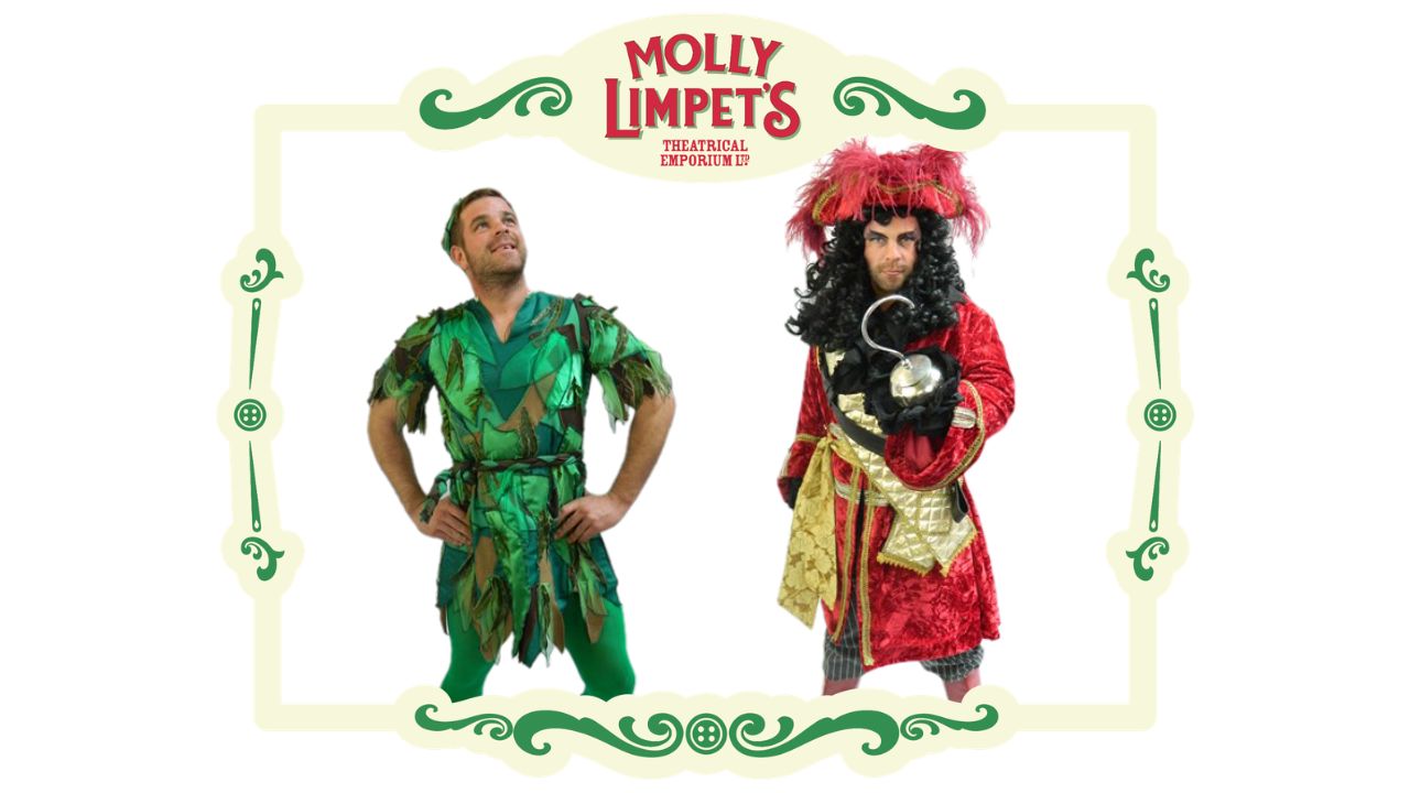 wendy and peter pan theatrical costumes for hire