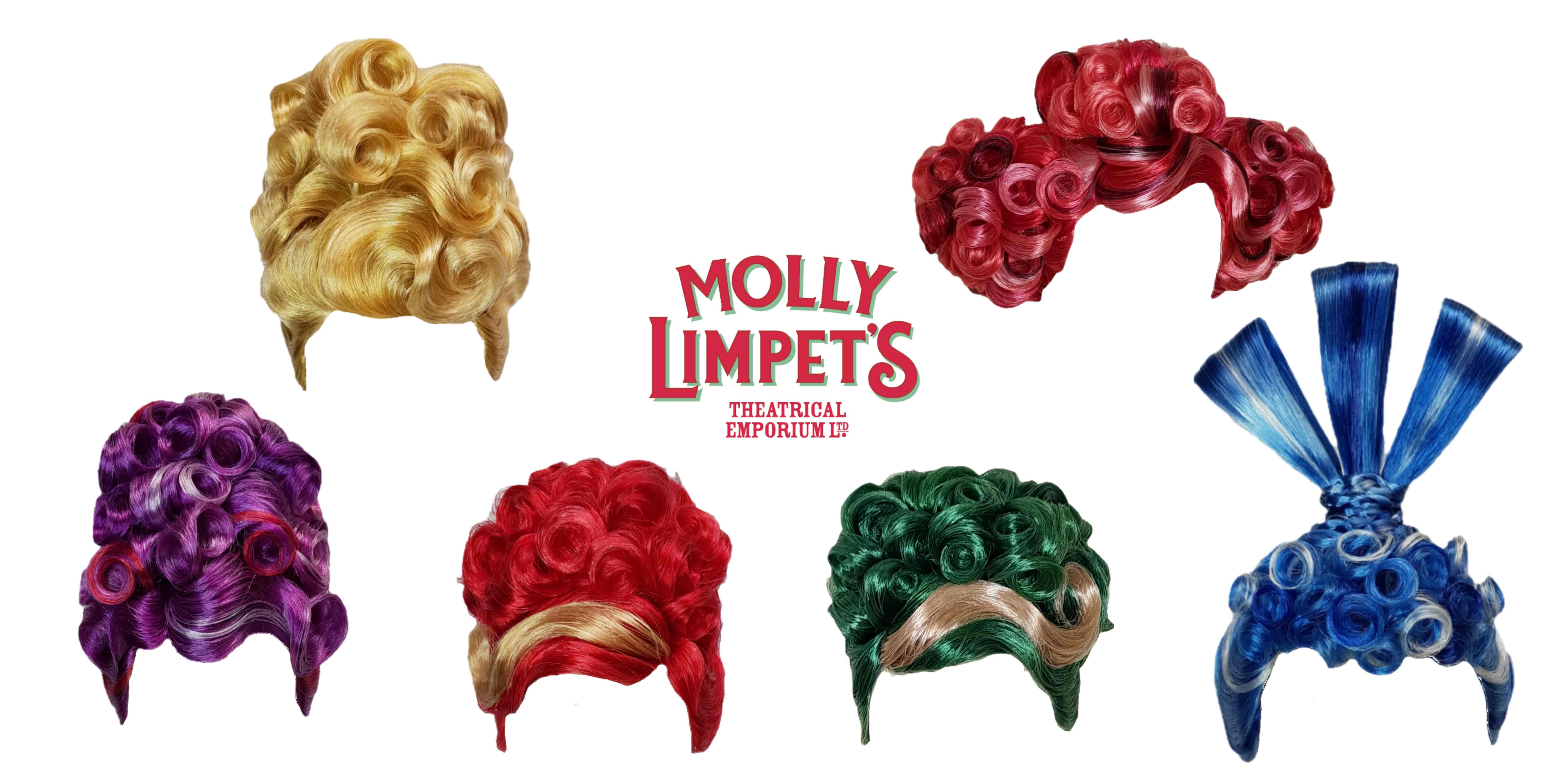 panto dame wigs for hire by david birt