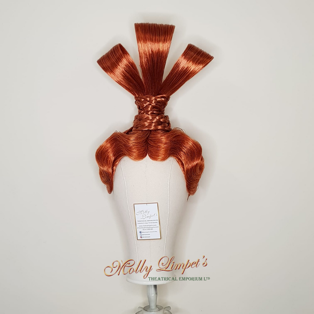 auburn top bow dame wig hire