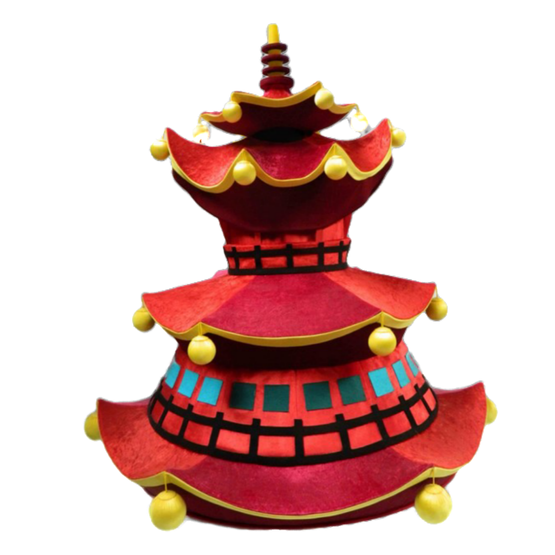 Structured pagoda costume for hire