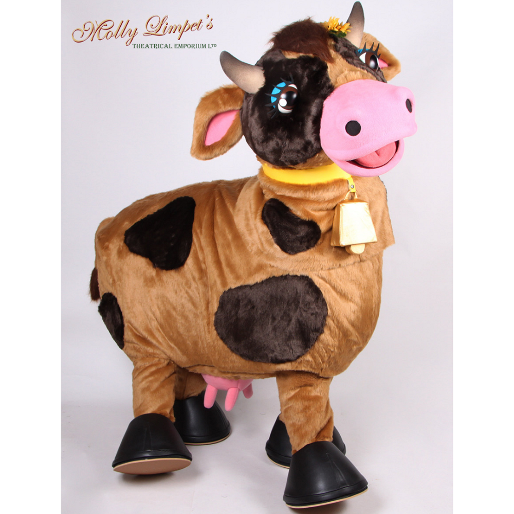 beautiful pantomime cow two-person costume