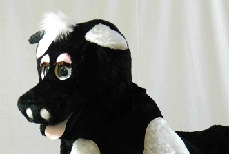 two-man pantomime horse and cow costumes for hire