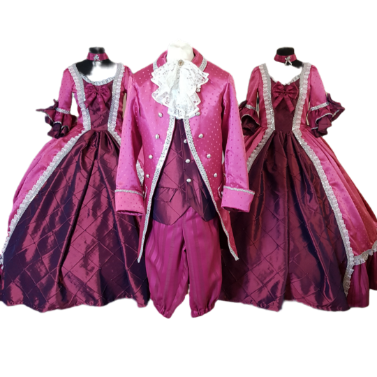 Pink ensemble finale costume hire