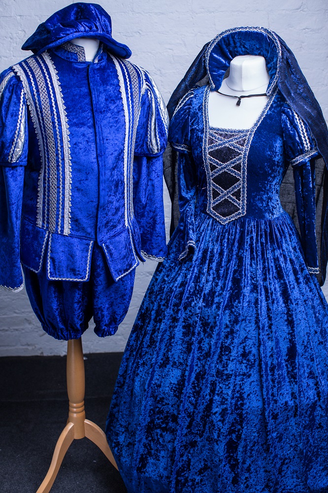 Royal Blue & Silver Panto Costume Hire
