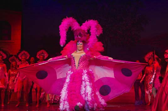 Pink dame finale, with cape