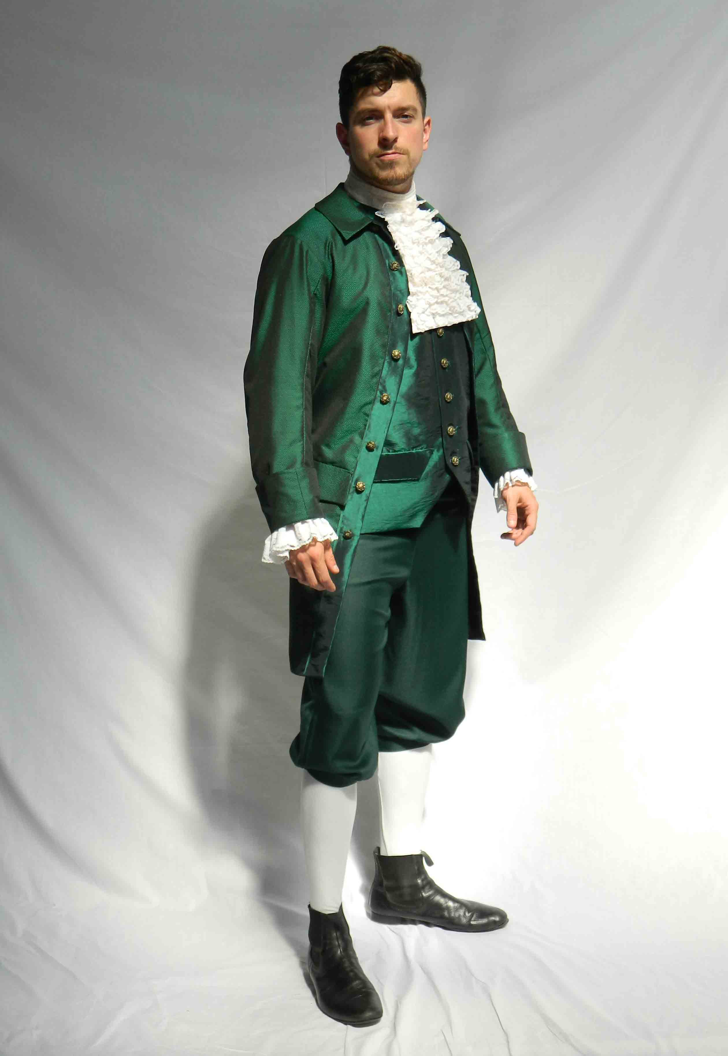 Emerald green georgian gents suit