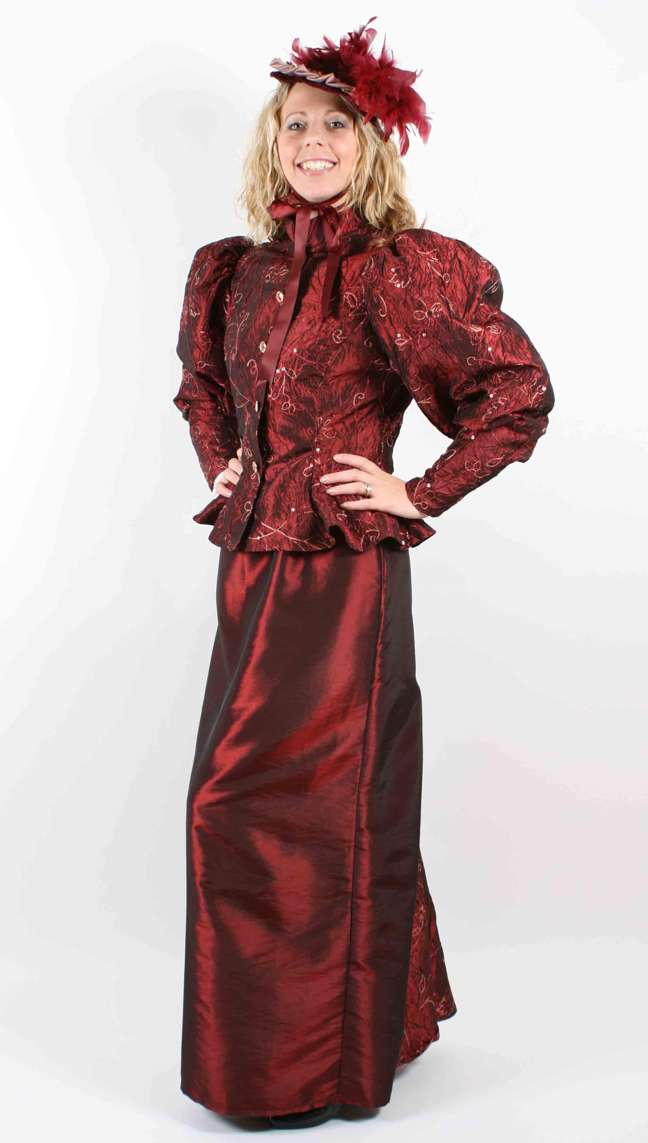 Victorian Lady - Burgundy Sequin